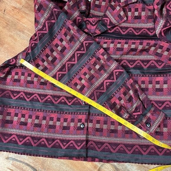 Coldwater Creek Multiprint Textured Blazer Womens 22W Plus Size Art To Wear - Picture 13 of 13